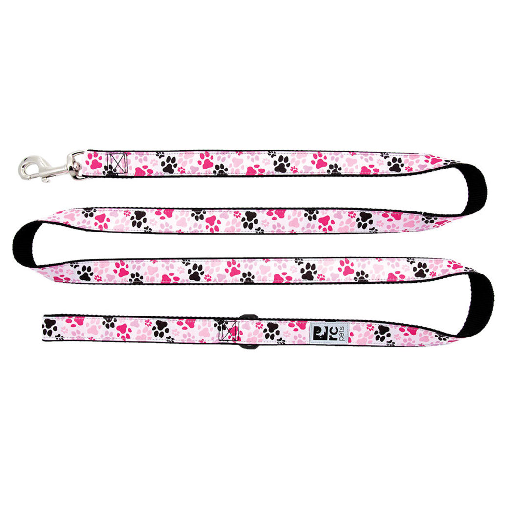 View larger image of Leash - Pitter Patter Pink - 3/4" Width - 6'
