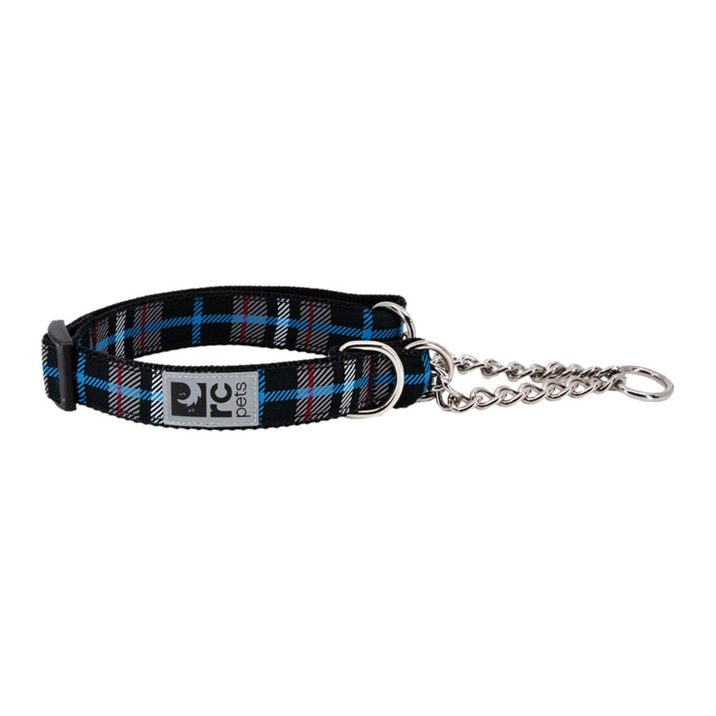 View larger image of RC Pets, Training Collar - Black Twill Plaid - Small - Dog Collar