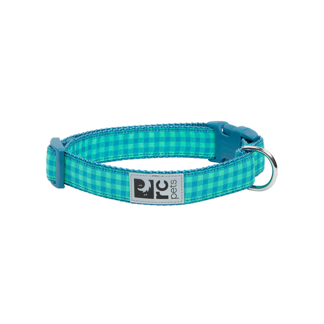 View larger image of RC Pets, Clip Collar - Green Gingham - Dog Collar