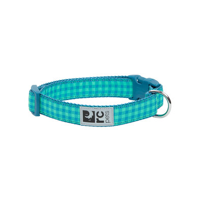 RC Pets, Clip Collar - Green Gingham - Dog Collar