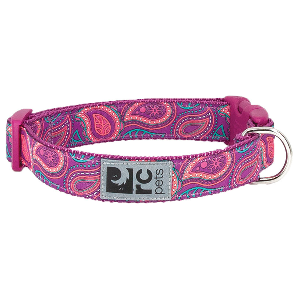 View larger image of RC Pets, Clip Collar - Bright Paisley - 5/8" Width