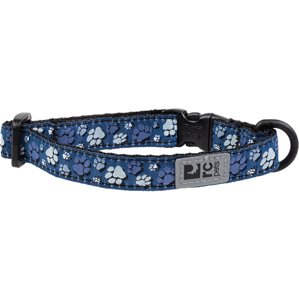 View larger image of RC Pets, Kitty Breakaway Collar - Fresh Tracks - Blue - Cat Collar