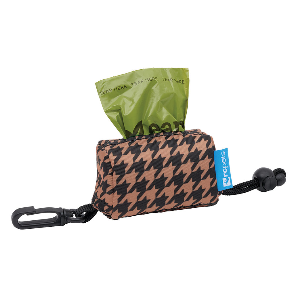 View larger image of RC Pets, P.U.P Bag - Houndstooth Toffee - Dog Pick Up Bag