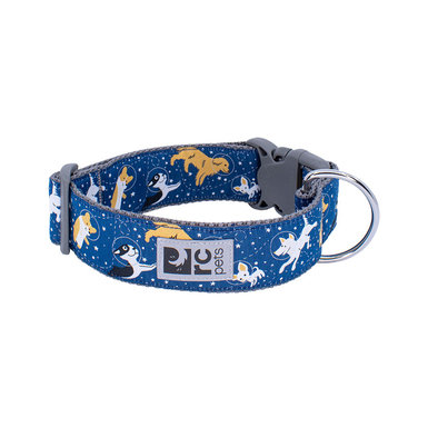 Wide Clip Collar - Space Dogs