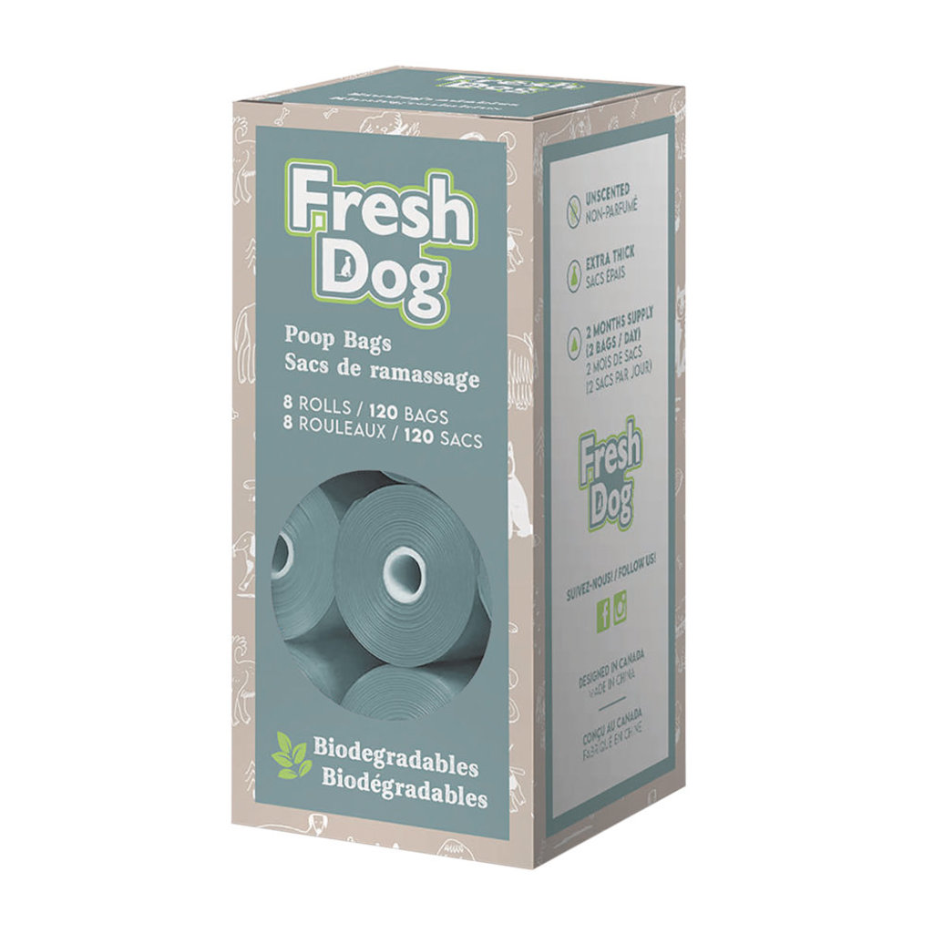 View larger image of Fresh Dog, Poop Bags - Gray - Biodegradable