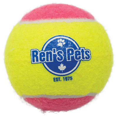 Ren's, Tennis Ball - Pink & Yellow