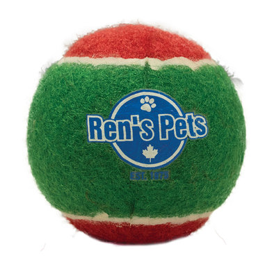Ren's, Tennis Ball - Red & Green