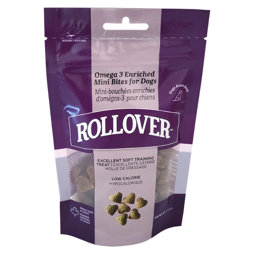 View larger image of Rollover, Mini Bites, Omega 3 Enriched Treat - 100 g