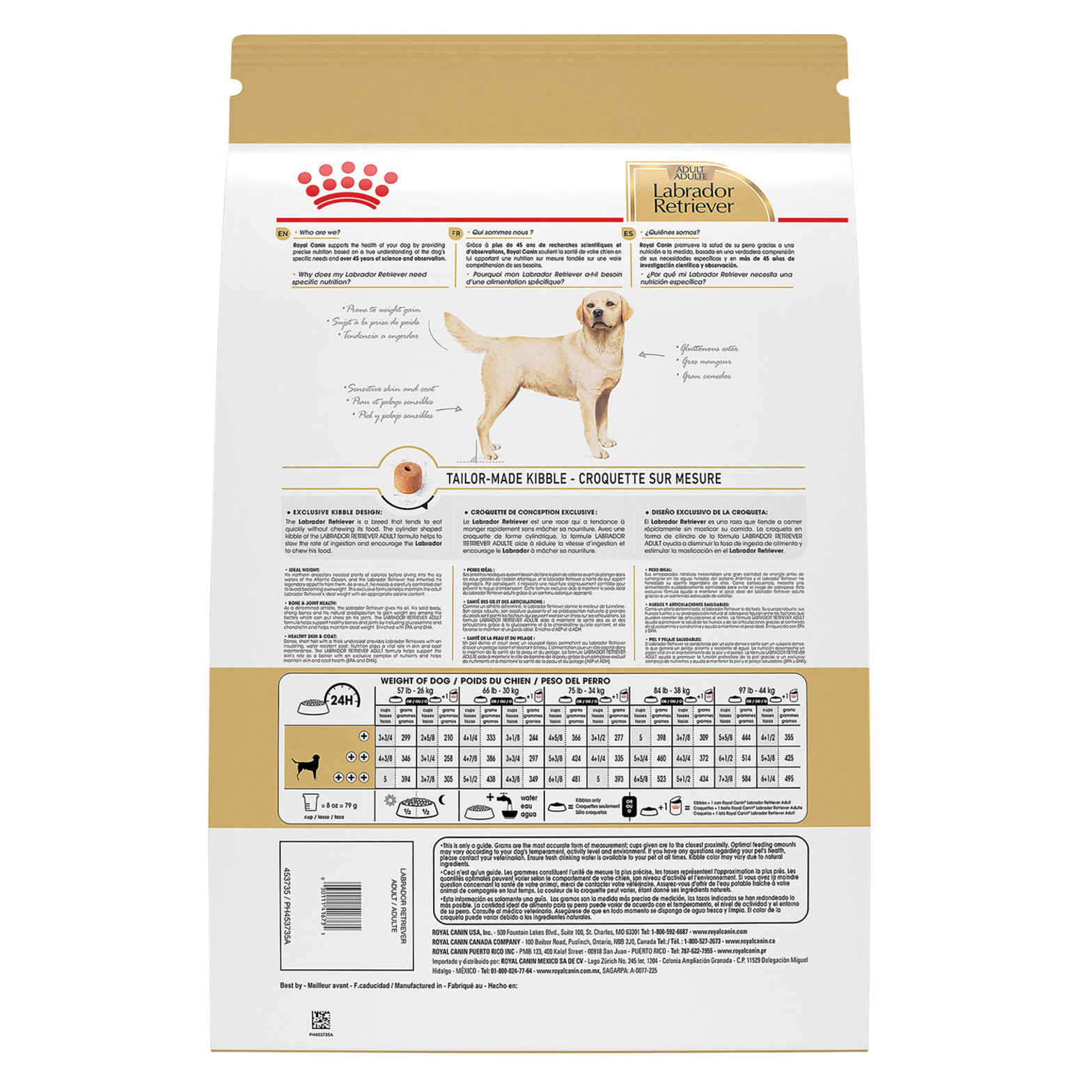 How much royal canin shop to feed my labrador puppy