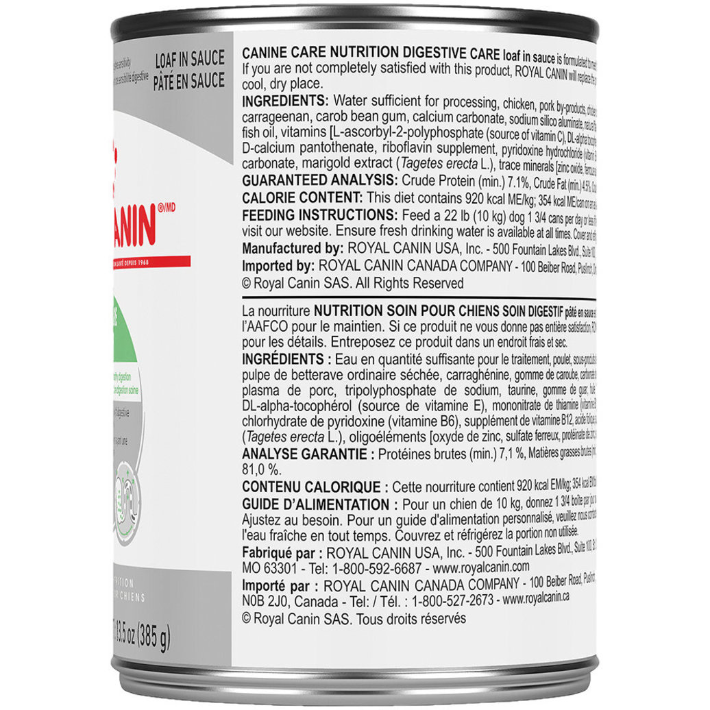 View larger image of Royal Canin, Canine Care Nutrition Digestive Care Adult Loaf in Sauce