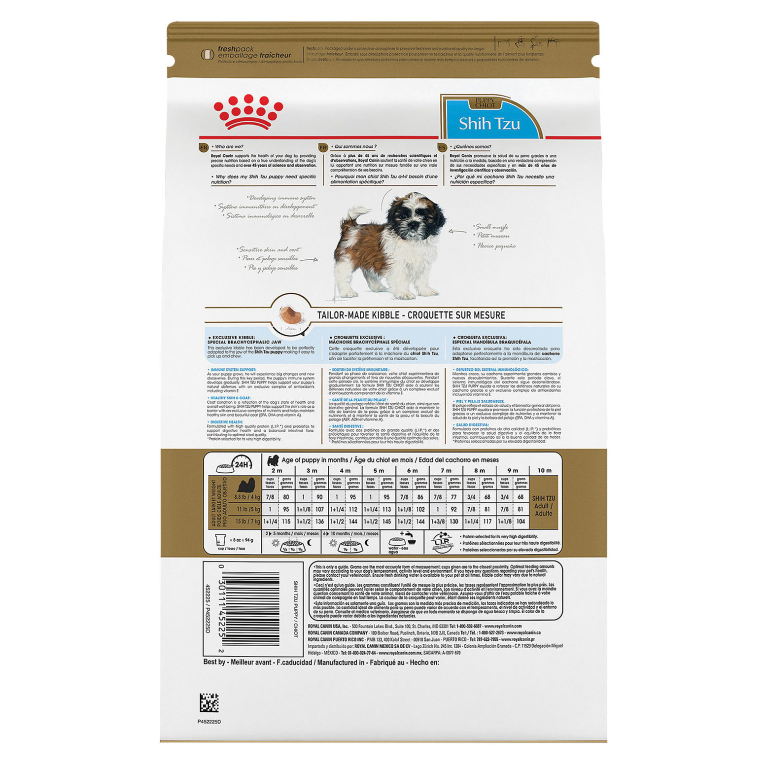 Royal Canin Dry Dog Food Shih Tzu Puppy 2.5 lb Ren s Pets