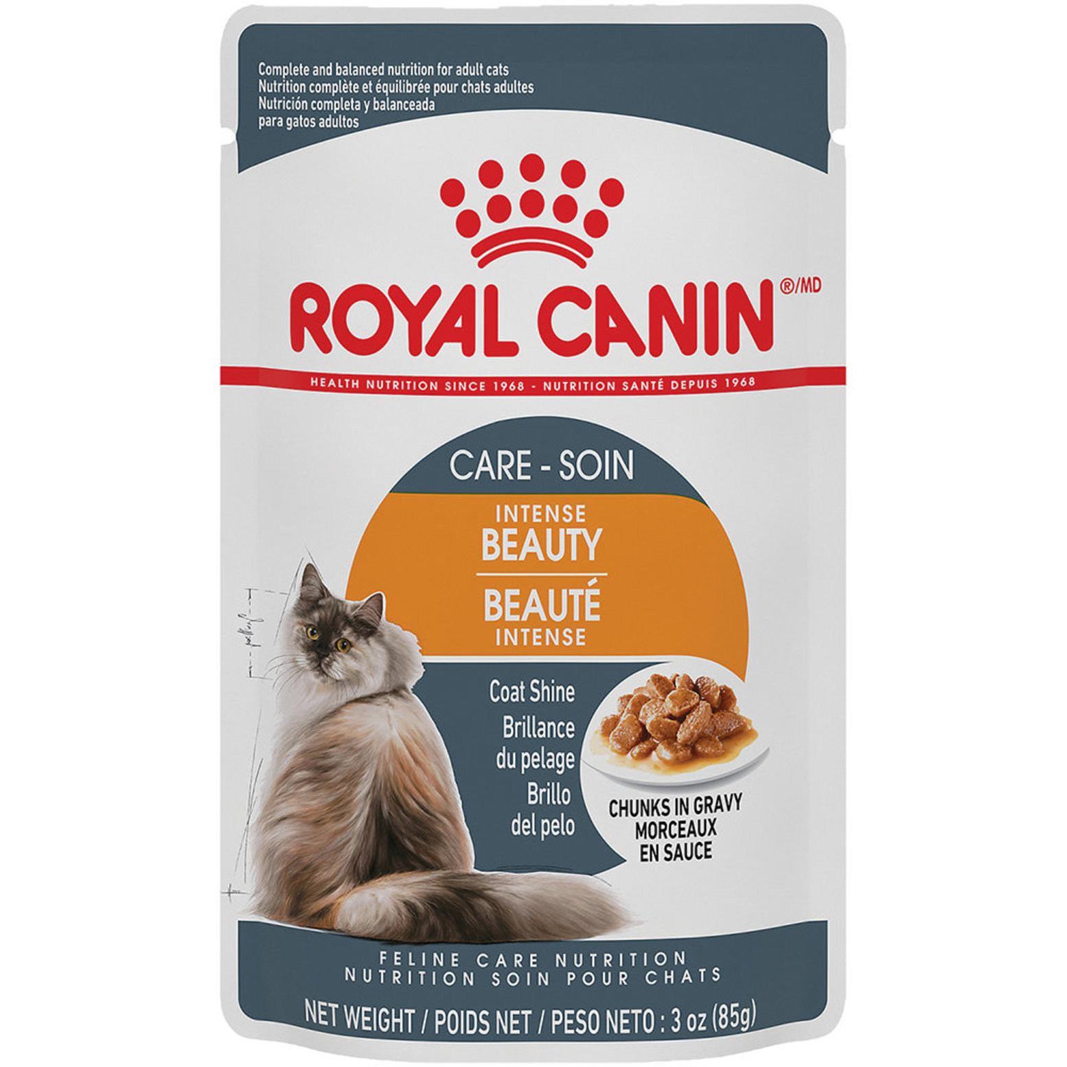 Royal Canin Feline Adult Intense Beauty Chunks in Gravy 85 g