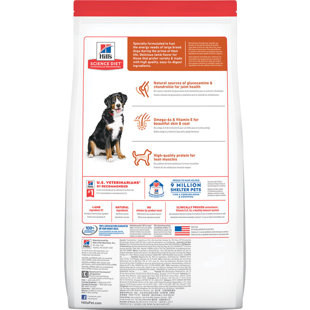 View larger image of Adult Large Breed Lamb Meal & Brown Rice Recipe Dry Dog Food, 15 kg