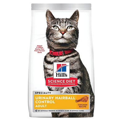 Science Diet, Adult Urinary & Hairball Control Chicken Recipe Cat Food