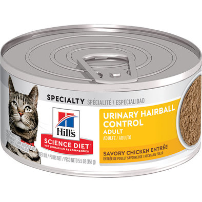 Adult Urinary & Hairball Control Savory Chicken Canned Cat Food