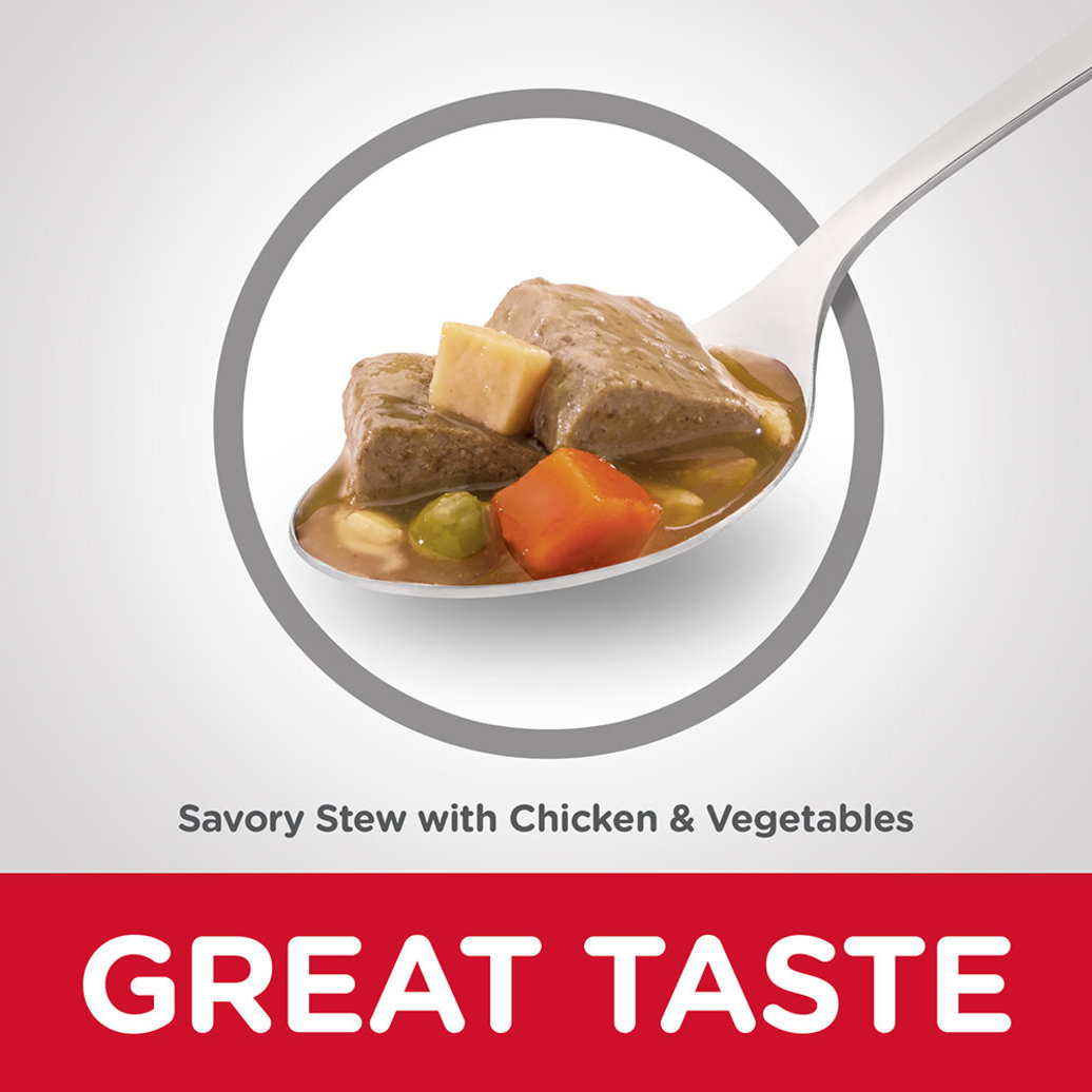 View larger image of Science Diet, Can, Adult 7+ - Savory Stew Chicken & Vegetables - 363 g - Wet Dog Food
