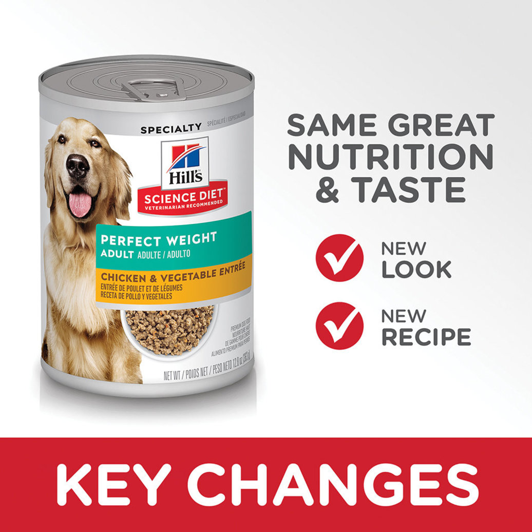 View larger image of Science Diet, Adult Perfect Weight Chicken & Vegetable Canned Dog Food for healthy weight management