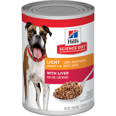 Adult Light with Liver Canned Dog Food for healthy weight and weight management