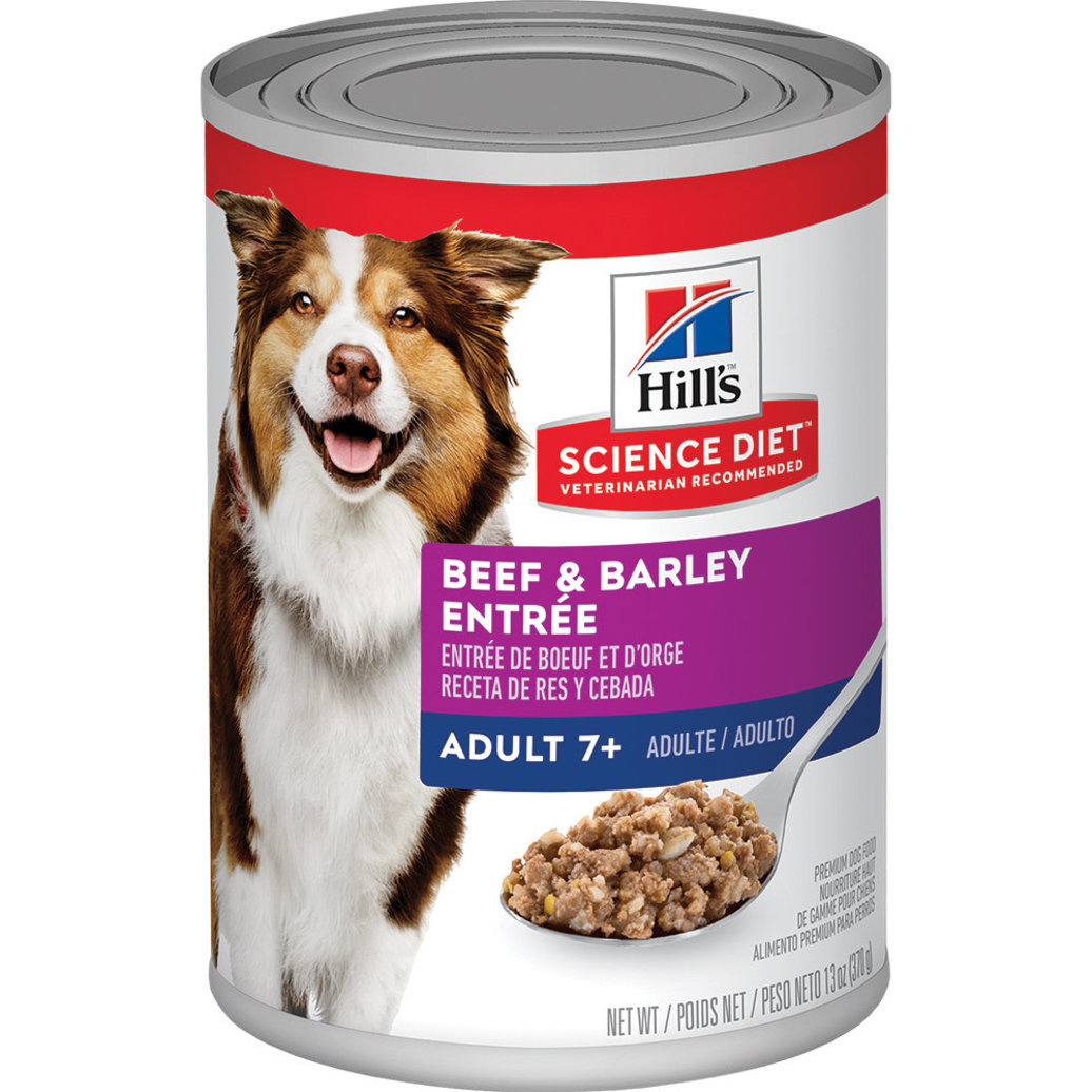 View larger image of Adult 7+ Beef & Barley Canned Dog Food, 370 g