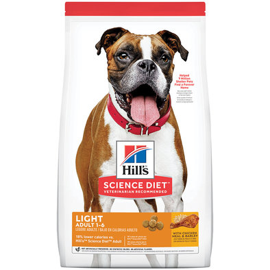 Adult Light with Chicken Meal & Barley Dry Dog Food for healthy weight management