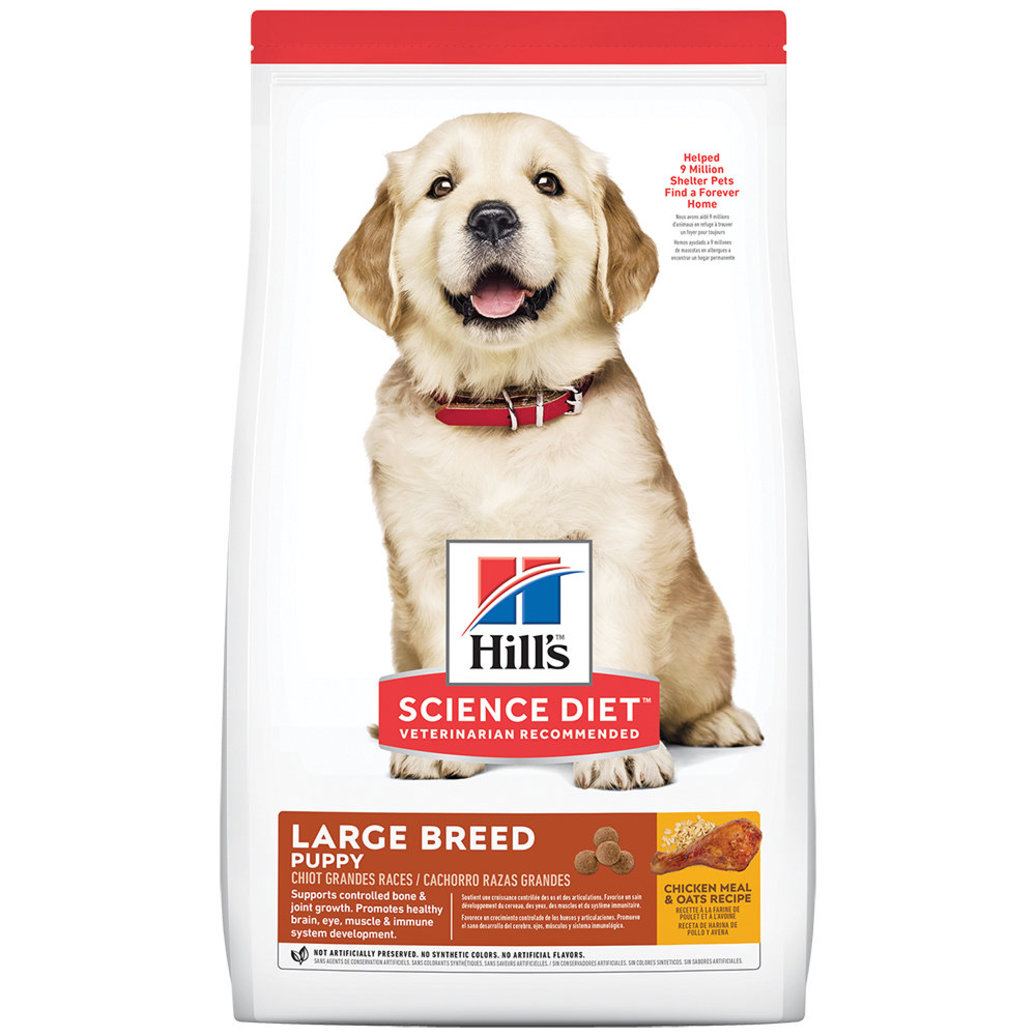 View larger image of Puppy Large Breed Chicken Meal & Oats Recipe Dry Dog Food, 13.6 kg