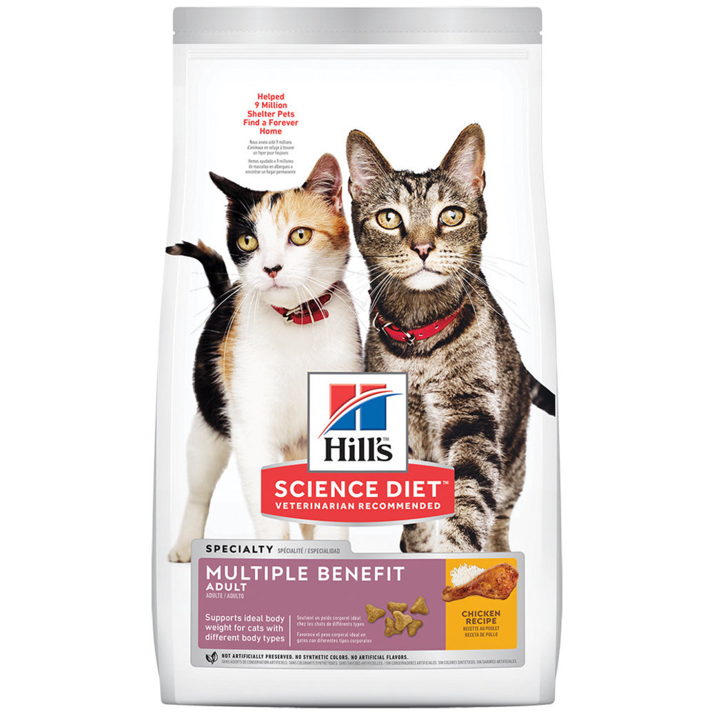 View larger image of Adult Multiple Benefit Chicken Recipe Dry Cat Food, 7.03 kg