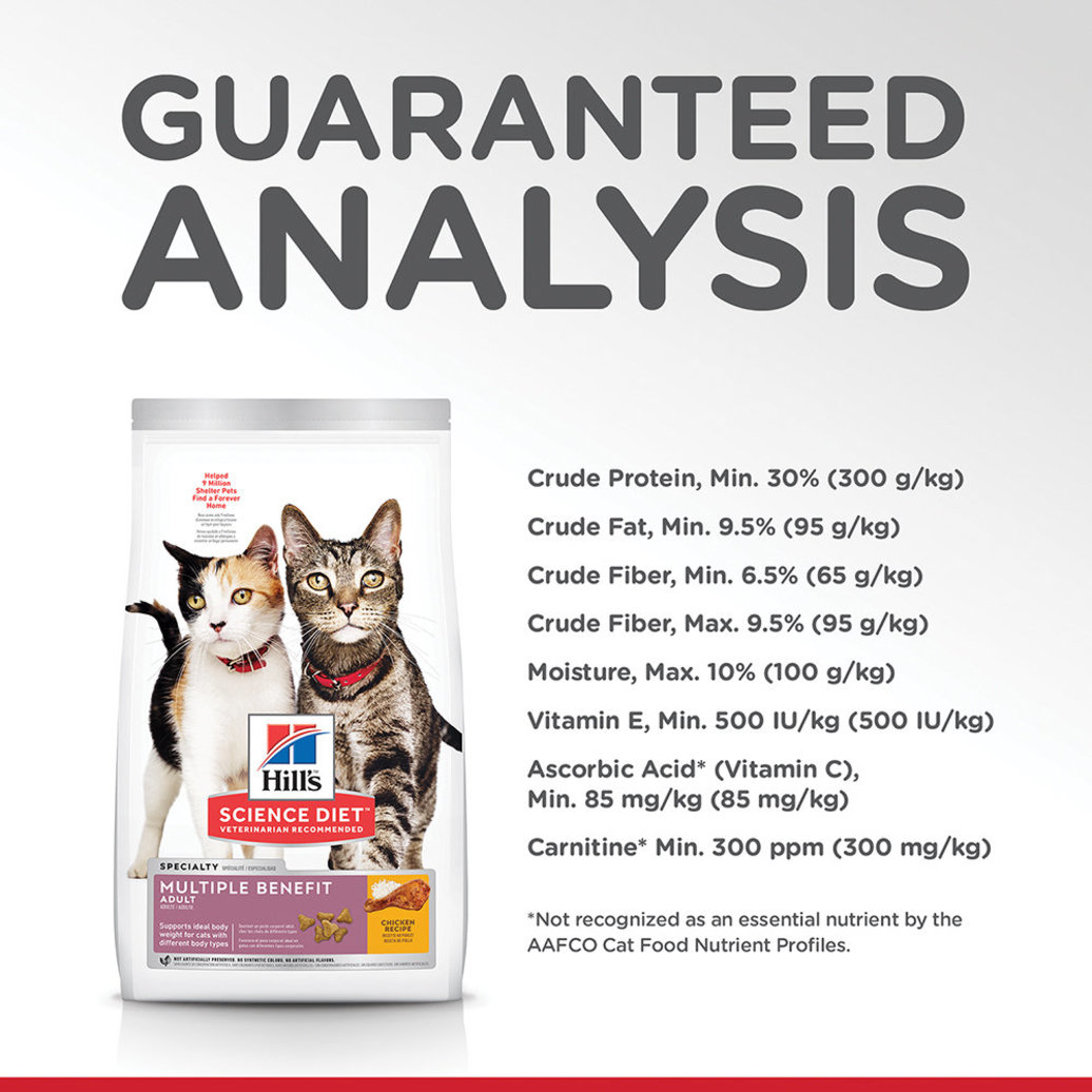 View larger image of Adult Multiple Benefit Chicken Recipe Dry Cat Food, 7.03 kg