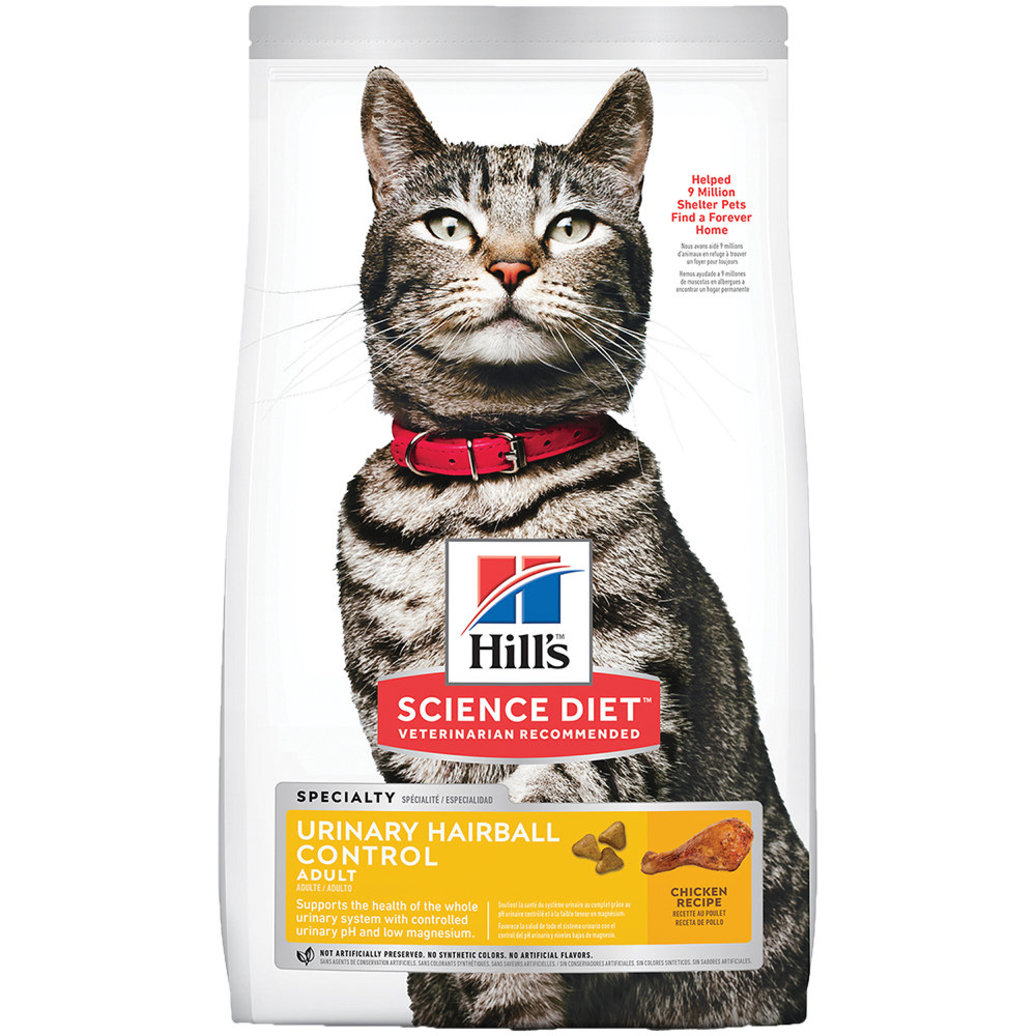 View larger image of Adult Urinary & Hairball Control Chicken Recipe Dry Cat Food