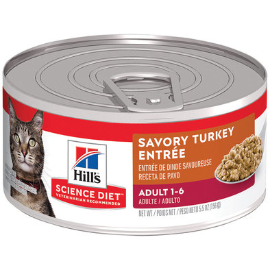 Adult Savory Turkey Canned Cat Food, 156 g
