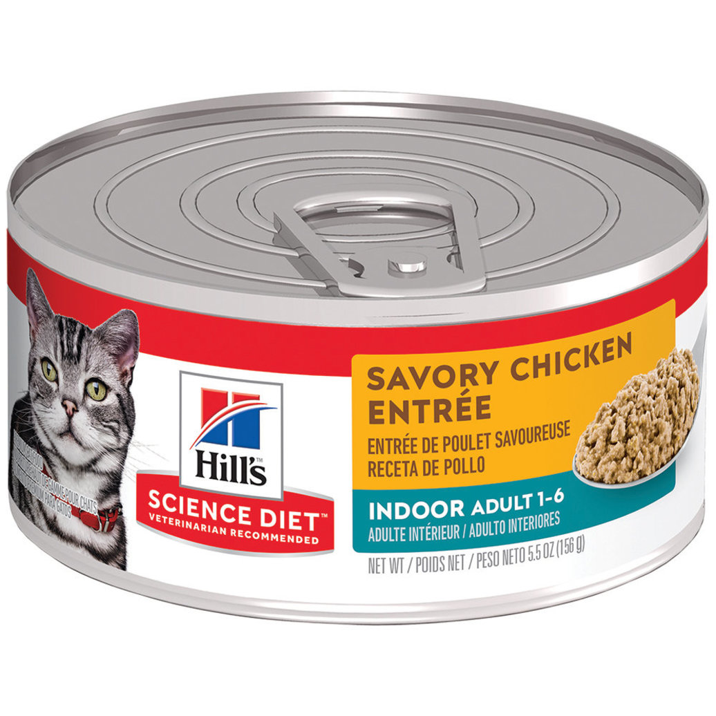 View larger image of Adult Indoor Savory Chicken Canned Cat Food, 156 g
