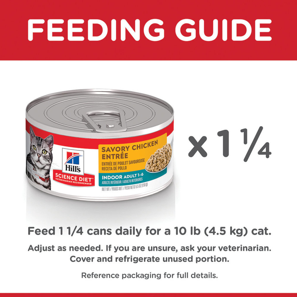 View larger image of Adult Indoor Savory Chicken Canned Cat Food, 156 g