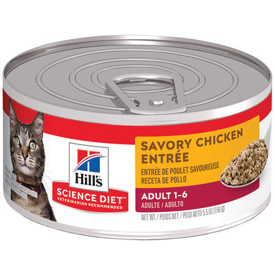 Adult Savory Chicken Canned Cat Food, 156g