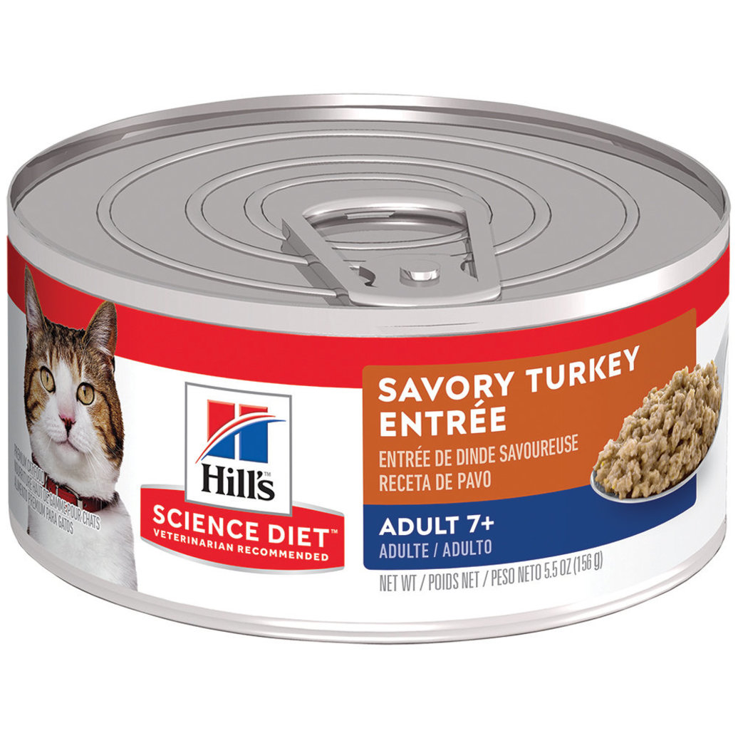 View larger image of Science Diet, Adult 7+ Savory Turkey Canned Cat Food, 156 g