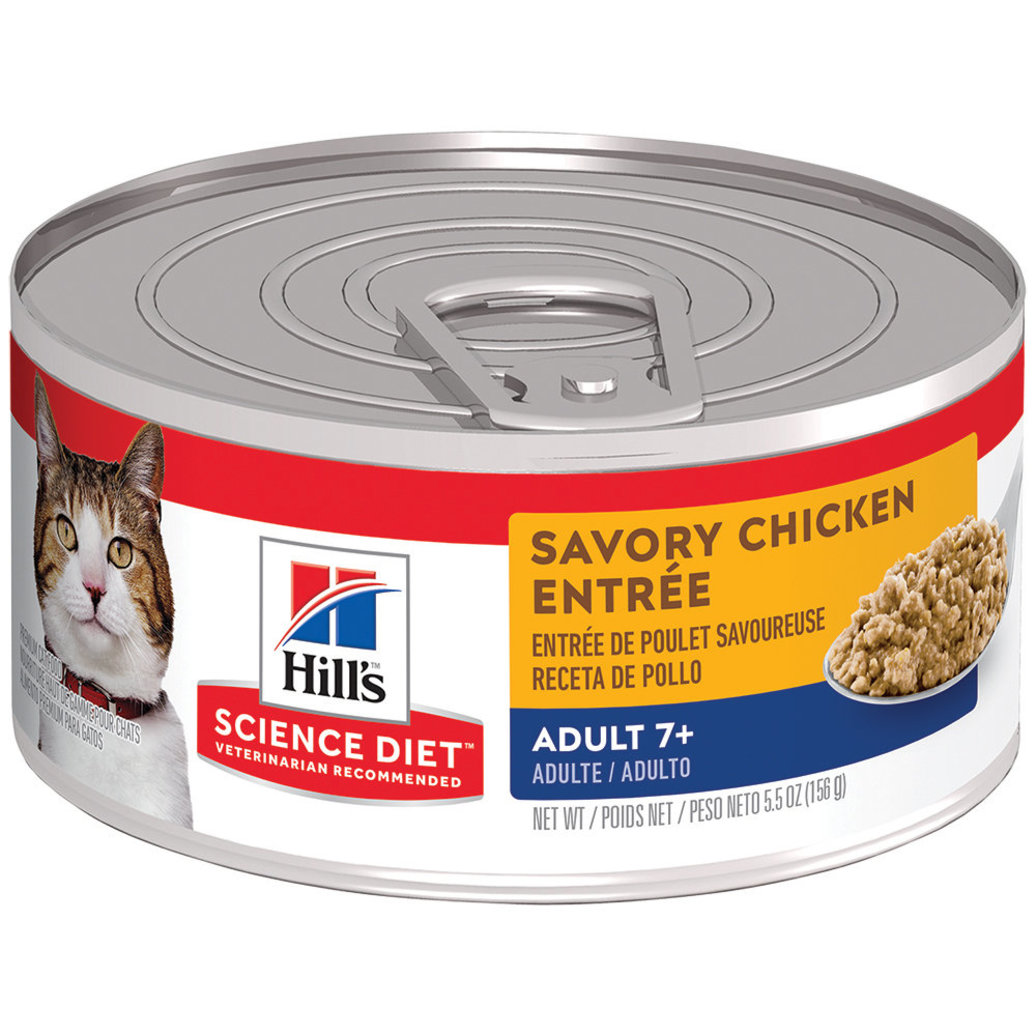 View larger image of Adult 7+ Savory Chicken Canned Cat Food, 156 g
