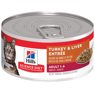 Adult Turkey & Liver Canned Cat Food, 156g