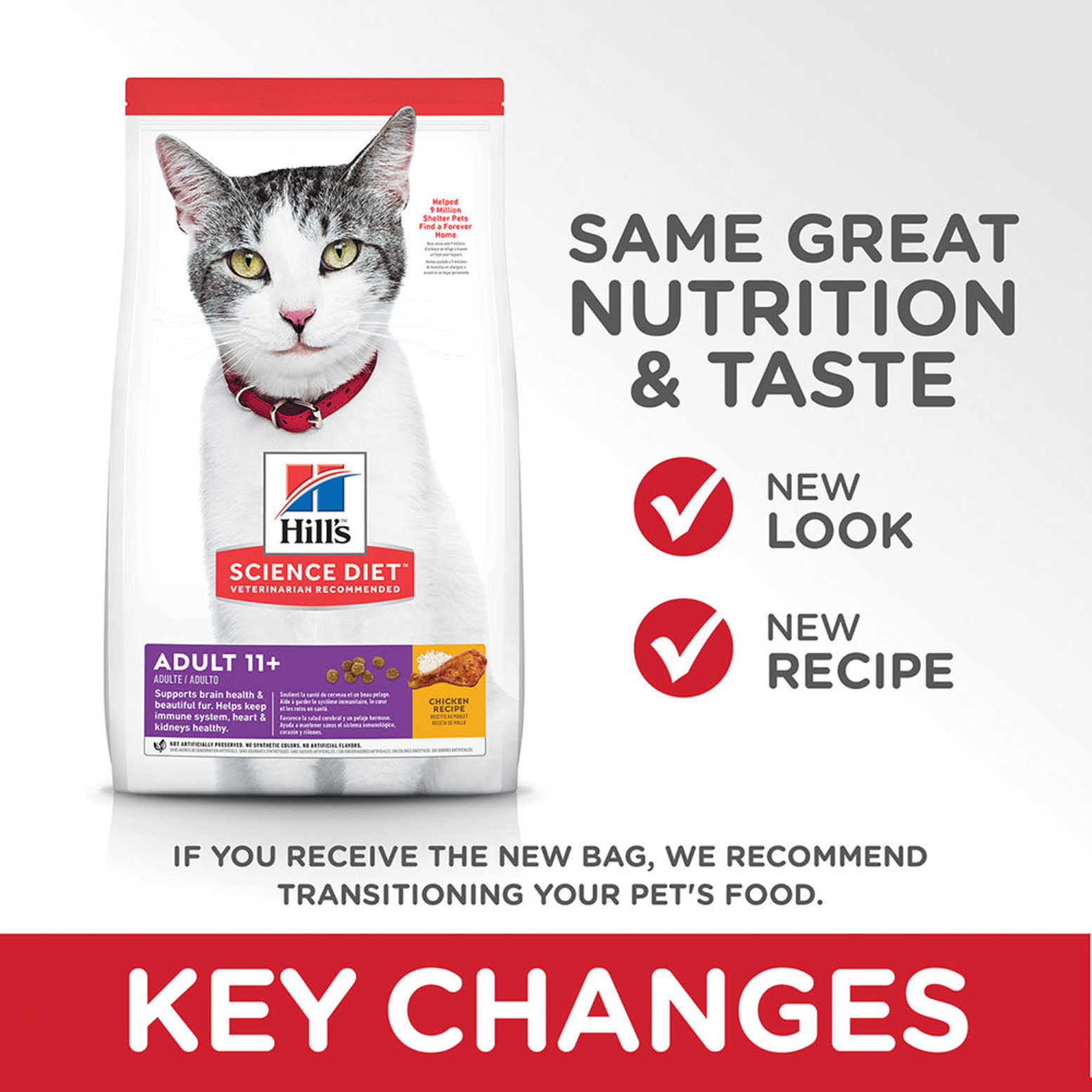 Hill's science diet clearance age defying cat food