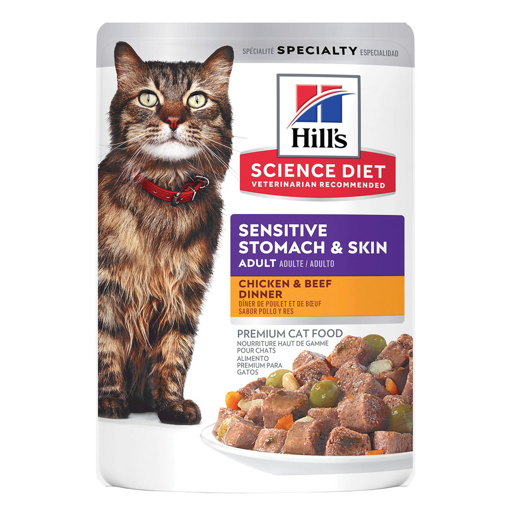 View larger image of Science Diet, Sensitive Skin & Stomach Chicken & Beef - 80 g - Wet Cat Food