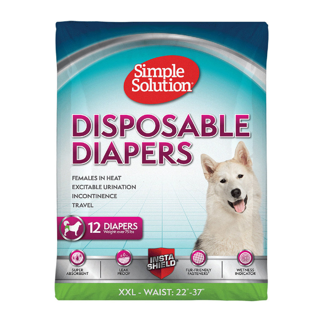 View larger image of Simple Solution, Disposable Diapers - 12 Pk - XX-Large