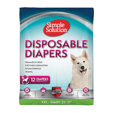 Simple Solution, Disposable Diapers - 12 Pk - XX-Large
