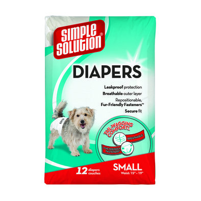 Simple Solution, Disposable Diapers - 12 Pk