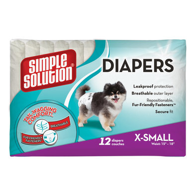 Simple Solution, Disposable Diapers - 12 Pk