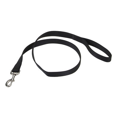 Single-Ply Dog Leash, Black, X-Small - 3/8" x 6'