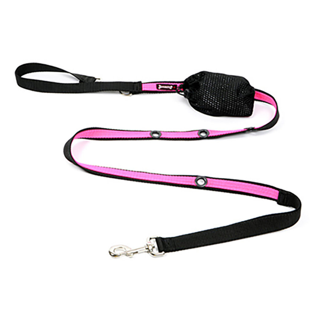 View larger image of 2-Tone Optional Hands Free Lead - Black/Hot Pink - 1" Width - 6'
