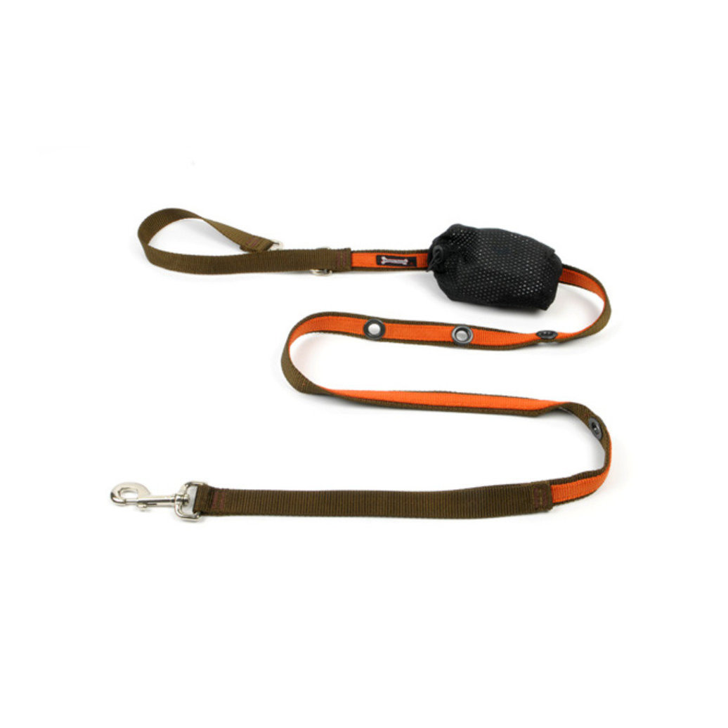 View larger image of 2-Tone Optional Hands Free Lead - Pumpkin/Brown - 1" Width - 6'