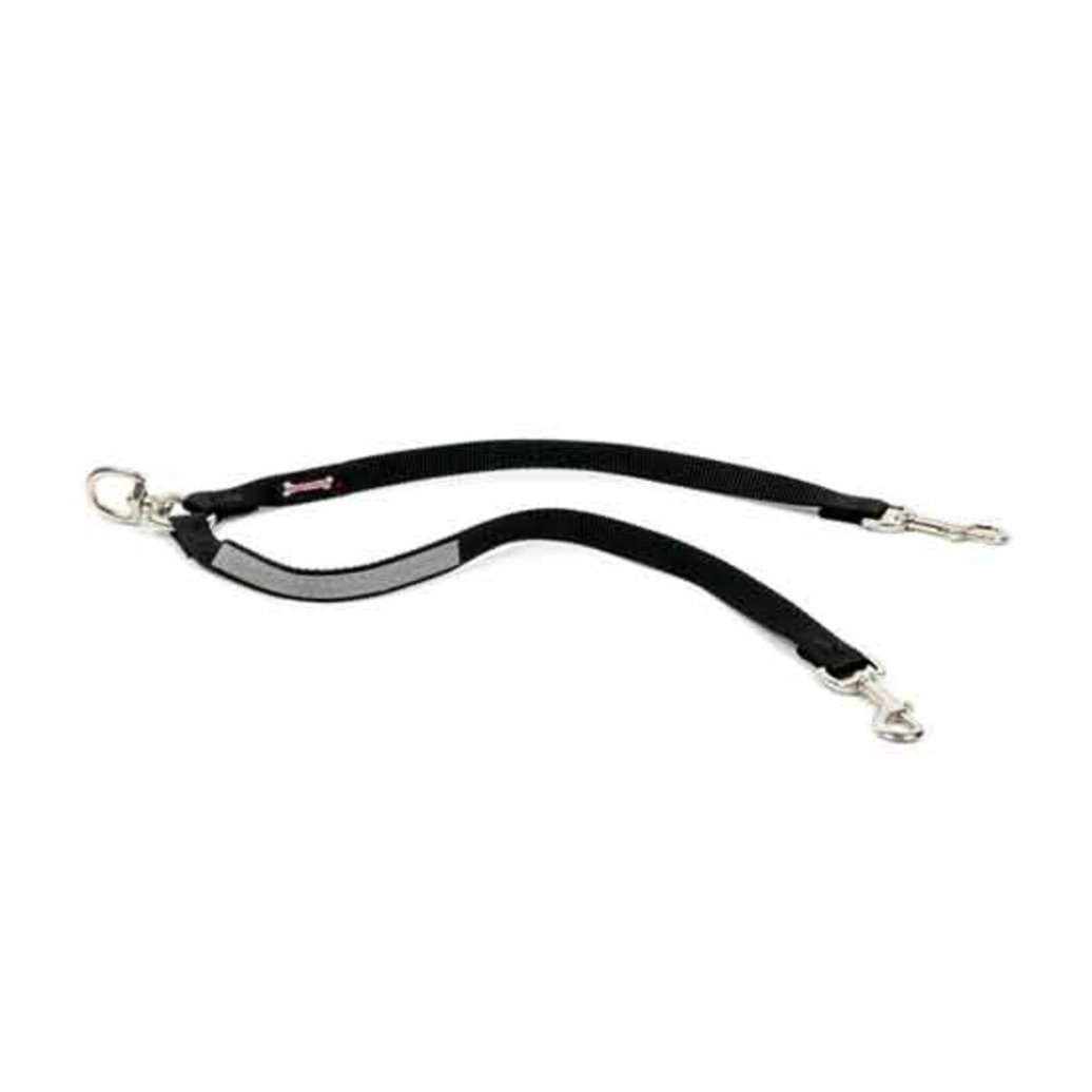 View larger image of Reflective Coupler Leash Extension - Black - 3/4" Width - 2"