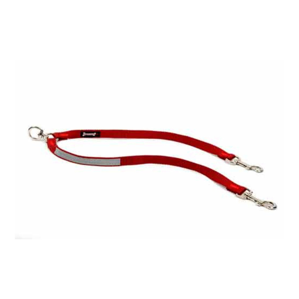 View larger image of Reflective Coupler Leash Extension - Red - 3/4" Width - 2"