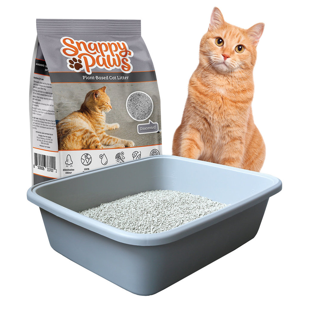 View larger image of Snappy Paws, Plant Based Cat Litter-Unscented-4 kg