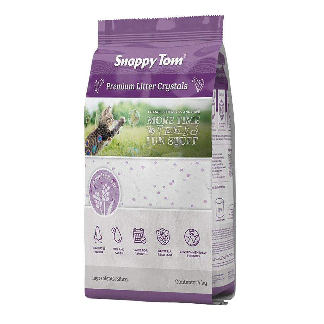 View larger image of Snappy Tom, Crystal Cat Litter - Lavender - 4 kg