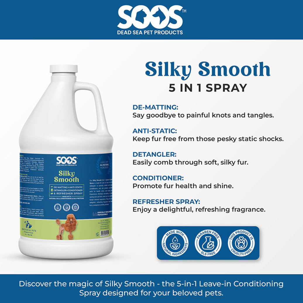View larger image of Soos, Silky Smooth 5-in-1 Leave-in Conditioning Spray