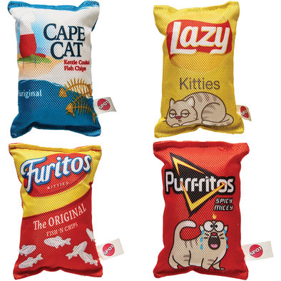SPOT, Fun Food, Kitty Chips - Asst 4" - Chase Cat Toy